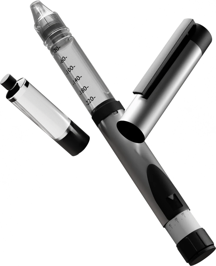 Aurelion pen injector and syringe - idle